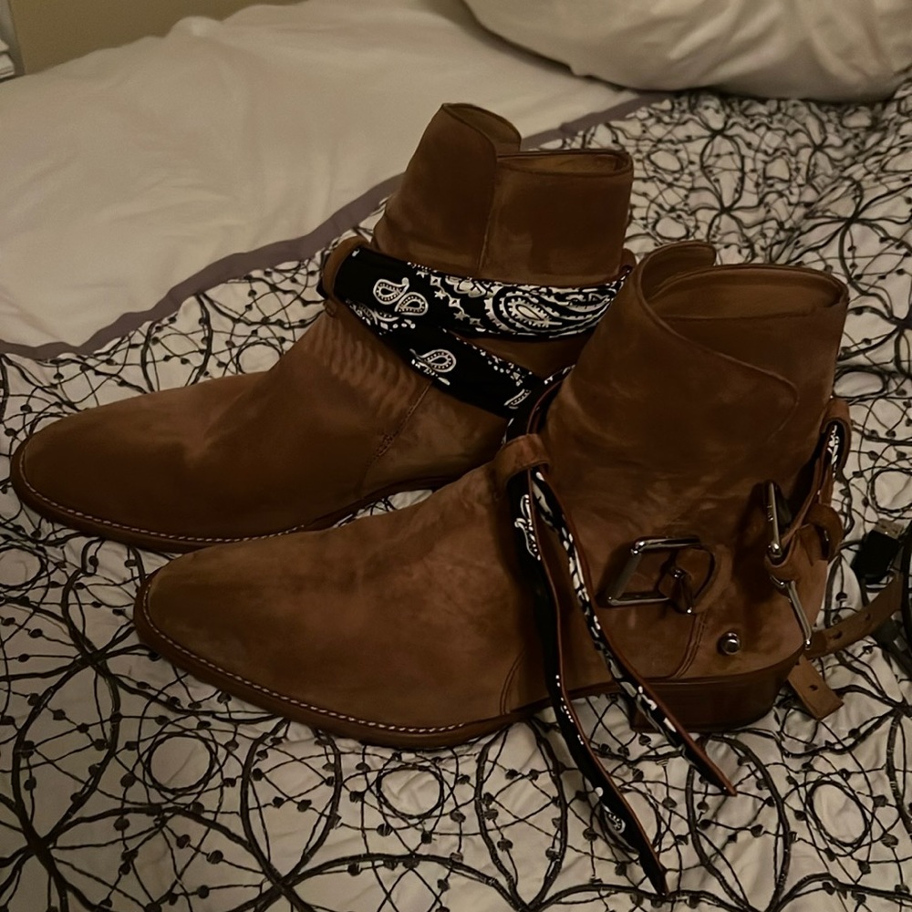 Tan Amiri Boots